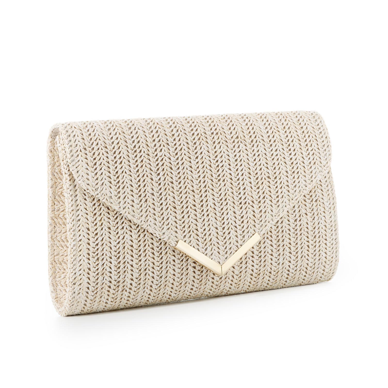 Photo 1 of GOKTOW Straw Clutch Purse Raffia Rattan Summer Evening Bag Woven Beach Handbags for Women Wedding Vacation Travel Party 2025