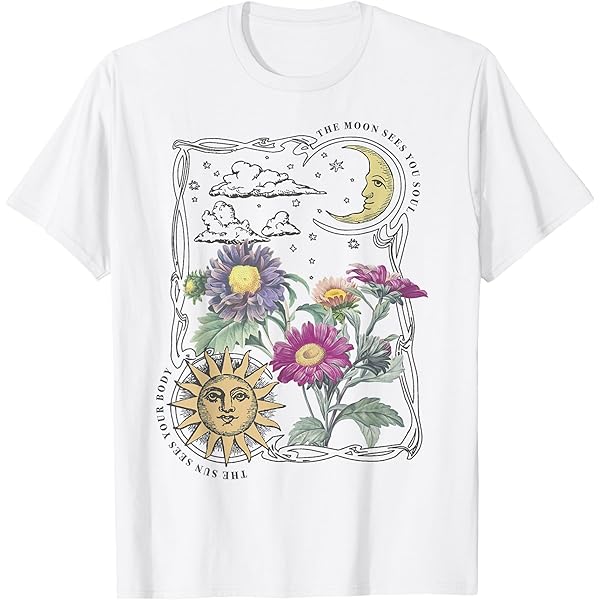 LETTER FROM MOON♥Flower Palette Short Sleeve T-Shirt T-shirts - LETTER FROM MOON