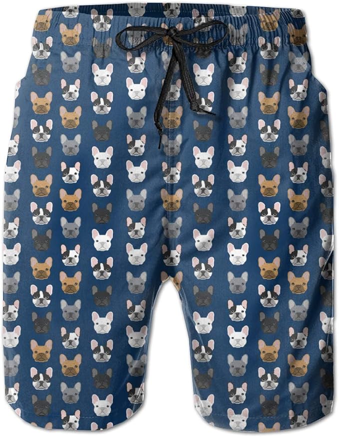 french bulldog swim trunks
