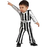 Fun Costumes Infant Sparkly Disco Costume | Baby Jumpsuit with Belt, Kids 70s Halloween Party Outfit for Babies, Toddlers