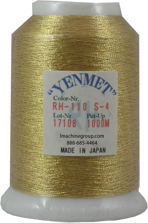 Amazoncom yenmet metallic embroiderythread 1000 meters s4 arts