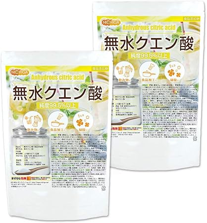 Amazon 無水 クエン酸 3ｋｇ 2袋 食品添加物規格 食品 02 Nichiga ニチガ Nichiga ニチガ クエン酸