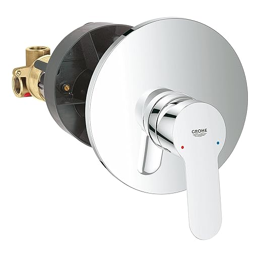 title=Grohe 29082000 Start Edge Miscelatore Monocomando Incasso Doccia, Cromo