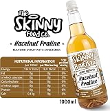 The Skinny Food Co Hazelnut Praline Syrup Zero Calorie 1L Vegan view 6
