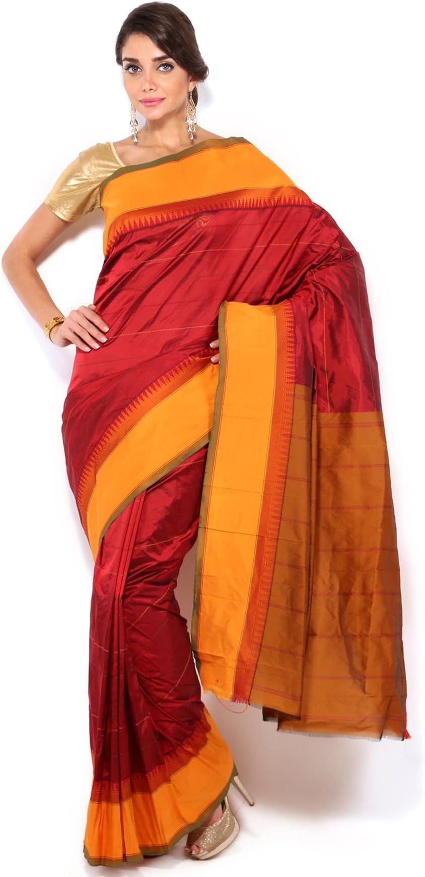 Pure Silk Kanjeevaram Hand women Saree