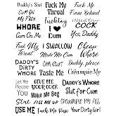 30 Kinky Temporary Tattoos - Naughty Body Art Tattoo Sticker Sexy Set