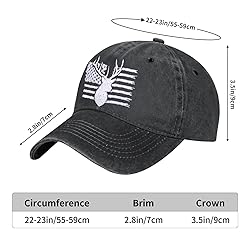 Funny American Flag and Deer Skull Hunting