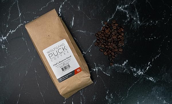 WOLFGANG PUCK COFFEE, CHEF’S RESERVE DECAF, GROUND, 1 LB. BAG (PACK OF 1)