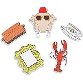 Silver Buffalo Friends Famous Icons 5pc Die-Cut Party Sign Set, 7 x 6.5 inches