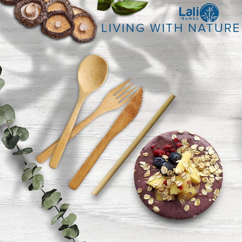 Bamboo Cutlery Set by Lali Bambu