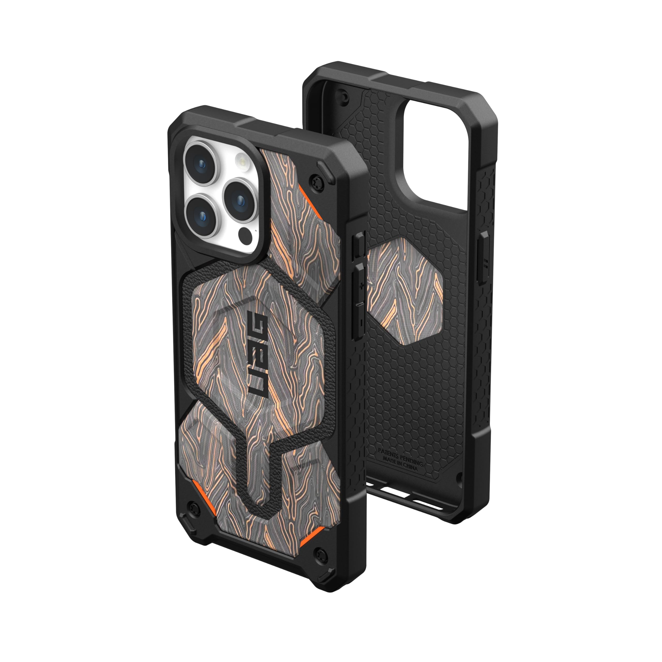 URBAN ARMOR GEAR UAG [Limited Edition] Designed for iPhone 15 Pro Max Case 6.7" Monarch Pro G-10, Built-in Magnet Compatible with MagSafe Charging Premium Garolite Rugged MIL-STD Protective Cover