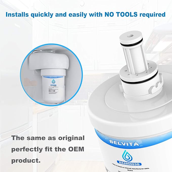 Belvita DA29-00003G Filtro de Agua para refrigerador, Filtro de ...
