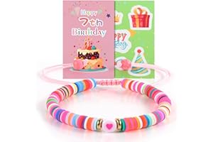 GAFOWM Bracelet Birthday Gifts for 6-10 Year Old Girls, Ideal 6 Year Old Girl Birthday Gift, with Birthday Stickers and Blessing Cards, Suitable for Girls, Daughters, Granddaughters, and Nieces
