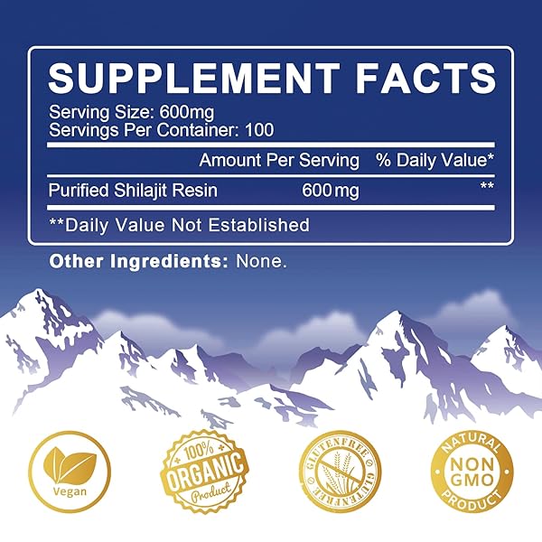 CATFIT SHILAJIT RESIN FOR MEN & WOMEN, SHILAJIT SUPPLEMENT WITH 85+ TRACE MINERALS & FULVIC ACID FOR ENERGY, FOCUS, BRAIN AND IMMUNE SUPPORT, HIGH NUTRITIONAL, MAXIMUM POTENCY, 100 SERVING / 60G