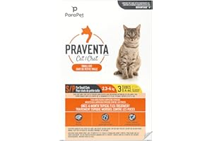 Parapet Praventa for Small Cats - 3 Tubes