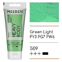 MEEDEN Acrylic Paint Green Light: 100ml/3.38oz