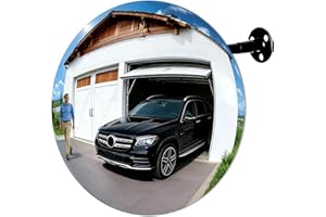 NOAFOCKS Convex Mirror 11.56" Acrylic Wide Angle View Traffic Mirror for Bedroom Enhanced Security Coverage in Warehouses, Parking Lots, and Addressing Corner Blind Spot Areas