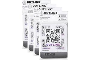 OUTLINX QR Smart Stickers | Stick Digital Notes to Your Things | The Original 4-Pack Bundle 32x Stickers