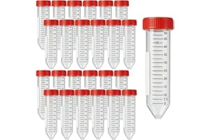 ftpuresci Conical Centrifuge Tubes 50ml,[25 Pack]Sterile Test Tubes Leak Proof Screw Caps,50ml Sealable Polypropylene Test Tu
