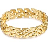 CLASSYZINT Stainless Steel Bracelets for Women, Gold Watch Bracelet for Women and Gold Cuff Bangle Bracelet