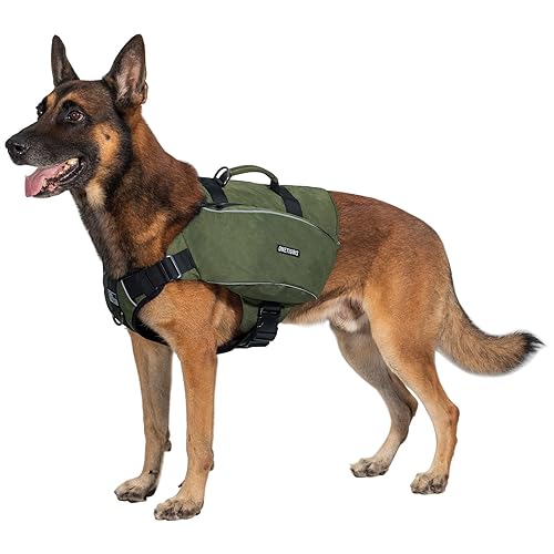 OneTigris Y-Shaped Dog Hiking Backpack, Dog Saddle Bag with Handle