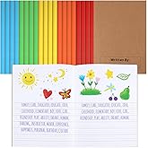 Henoyso 20 Pcs Primary Composition Notebook 9 3/4 x 7 1/2 Inch Kids Journal, Back to School Supplies, K-2 Primary Writing Notebook for Kids Student Draw and Write Story Journal (Bright Color)
