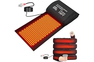 BIPEOO Heated Rv Sewer Hose,15FT 20FT Electrical Heated Sleeve of Rv Sewer Hose Kit,Camper Sewer Hose or Rv Skirting for Winter/Avoid Freezing -20° Rv Accessories