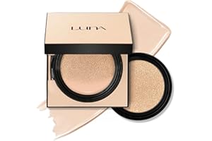 AK AEKYUNG LUNA 50-Hours Conceal Fixing Cushion Foundation SPF 37 (#23 Medium Beige), Refill Included, Semi-Matte Finish, Full Coverage Korean Makeup