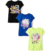 The Children's Place,Girls,School,Learning Short Sleeve Graphic T-Shirts,3 Pack