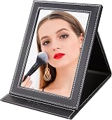 DUcare Folding Desk Mirror 6x8 in Ultrathin Portable with Adjustable Stand view 8
