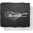 Ford Mustang Blanket, 50"x60", Mustang Logo Silky Touch Sherpa Back Super Soft Throw Blanket