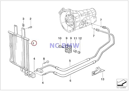 BMW auténtica Radiador para aceite de transmisión 840 Ci 840I 850 ...