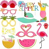 SUNBEAUTY 12 Pcs Summer Photo Booth Props Beach