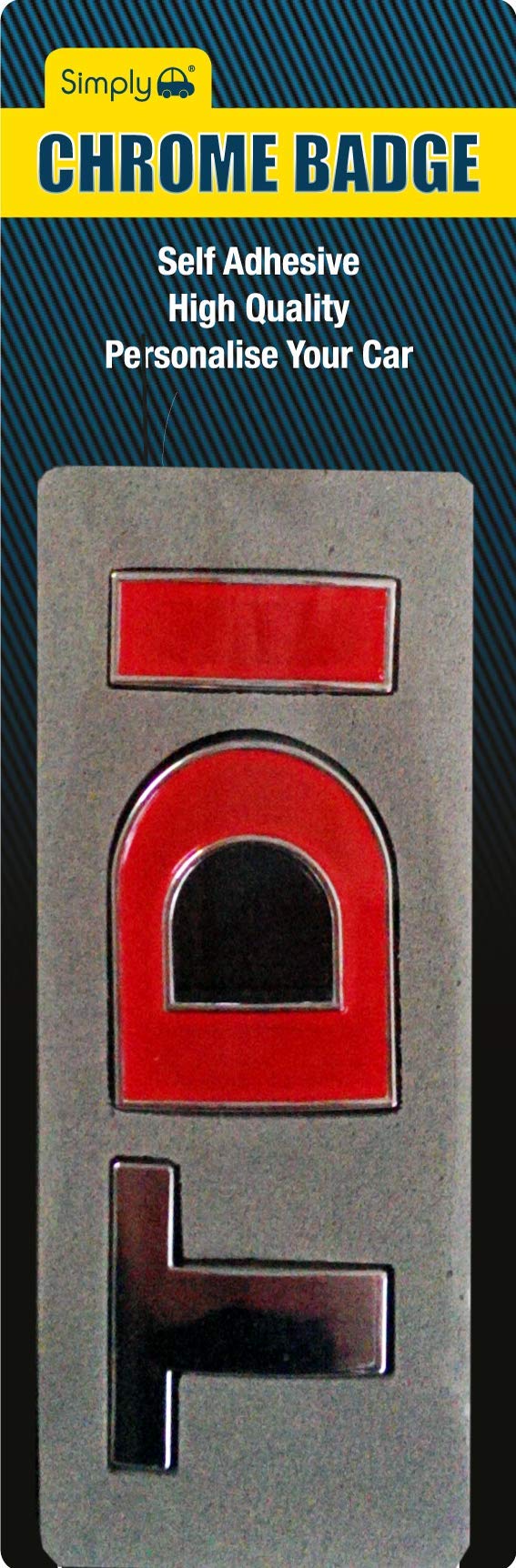 Simply CB43 TDI Chrome Badge