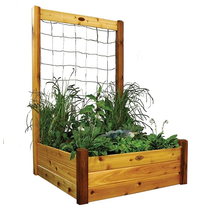 Gronomics Raised Garden Bed, cm por cm por 19 Pulgadas de 121, 9 ...