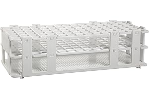 SP SCIENCEWARE SP Bel-Art No-Wire Test Tube Rack; For 10-13mm Tubes, 90 Places, White (F18745-0000)