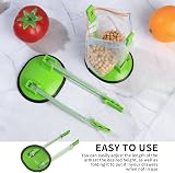 LJHOME 2 Pcs Baggy Rack Clips Adjustable Food Bag Stand Holders Green view 4