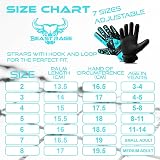 BEAST RAGE Kids Goalkeeper Gloves Aqua Size 5 Double Wrist Support view 4
