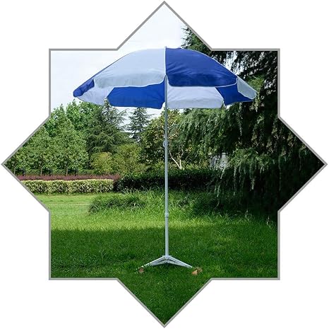 Zxyy Patio Market Parasol Round Steel Garden Umbrella With Rib And Fringe Crank Lift Easy Open Close 180cm 6ft Amazon Co Uk Sports Outdoors