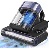Mattress Vacuum Cleaner with 275nm UV-C Light &amp; 149℉ Heat, 16Kpa Powerful Suction Bed Vacuum for Pet Hair &amp; Dander, Smart Dust Sensor, Anion &amp; Aromatherapy, Corded for Bed, Sofa, Couch, Purple