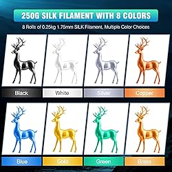SUNLU 3D Printer Filament Bundle, PLA+ Silk