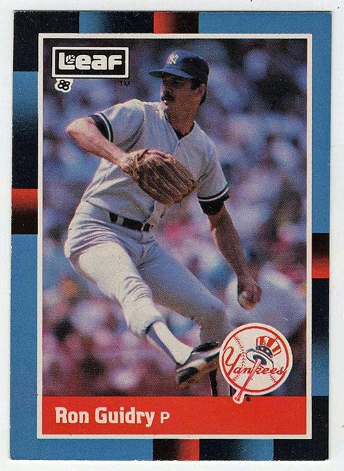 Amazon Ron Guidry Baseball Card 1988 Leaf Donruss 180 NM MT 