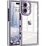 ROSEHUI Clear Glitter Phone Case for iPhone