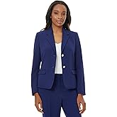 Kasper Womens Classic Stretch Two Button Blazer