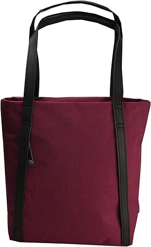 Amazon ムスタッシュ トートバッグ メンズ 無地 小さめ ファスナー 肩掛け メンズトートバッグファスナー付き Vxn 4990レッド トートバッグ