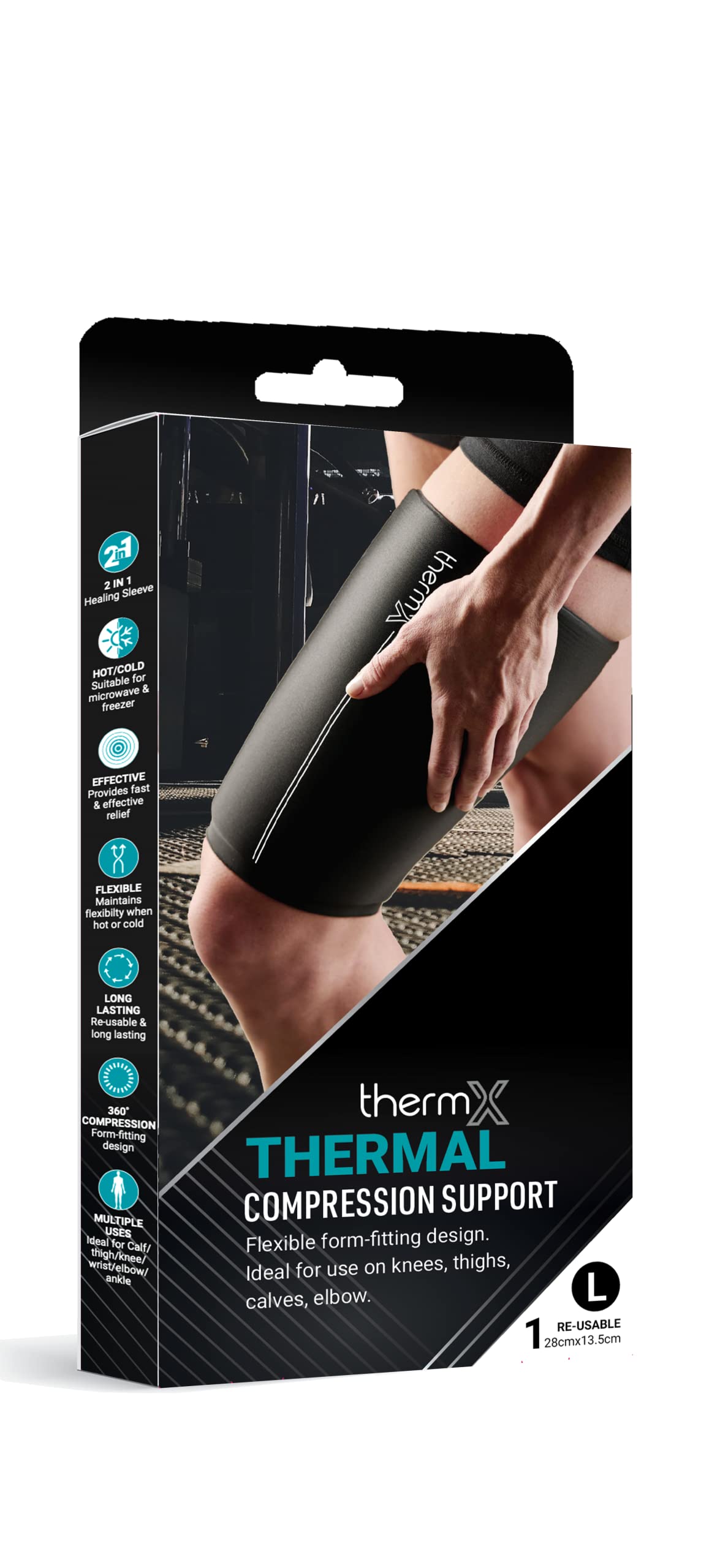ThermX - THERMAL COMPRESSION SUPPORT LARGE - 28CM X 12-13.5CM