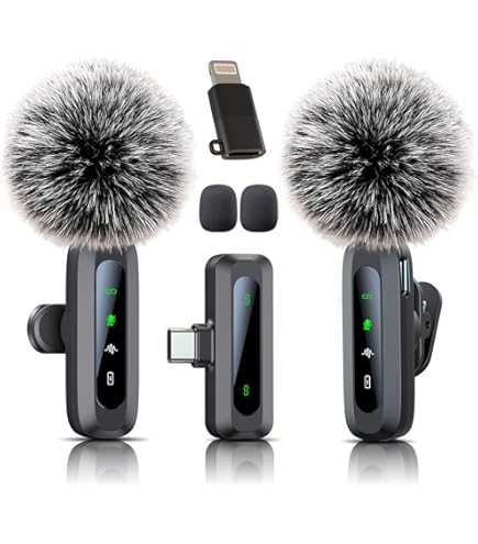 Amazon.com: JUDKIOM 2 Pack Wireless Lavalier Microphone for iPhone