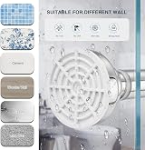 FRENESSA Shower Curtain Rod Stainless Steel Extendable Tension Rod 63-118cm view 6