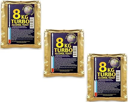 3x Prestige Turbohefe 8kg Turbo 18%-20% Alkohol Gärhefe Weinhefe