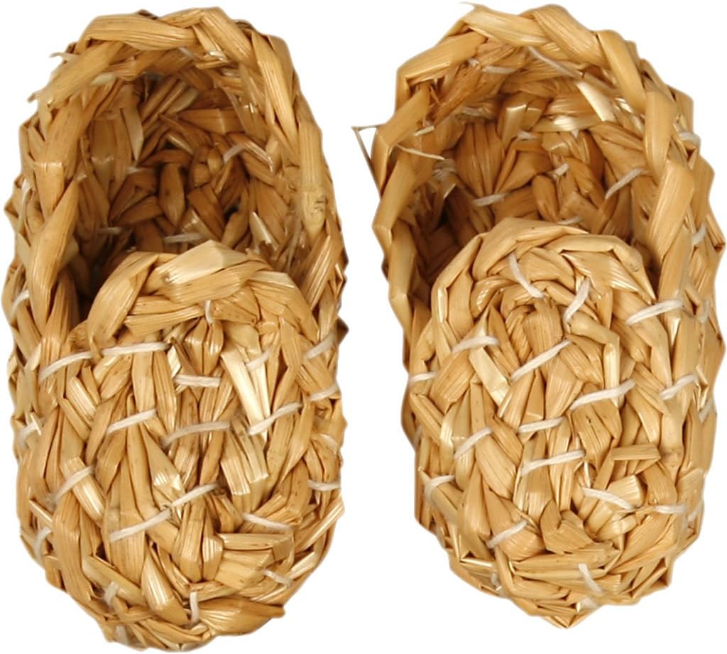 Creativ Straw Shoes, L 8 cm, 1 pair Furniture & Decor